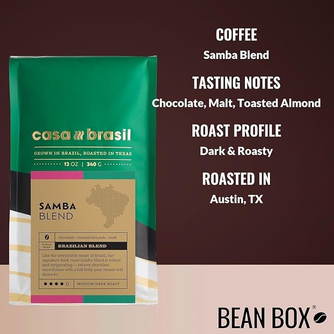 Bean Box Sampler - Roasted by Casa Brasil s 3-Pack Whole Bean Coffee Gourmet Coffee