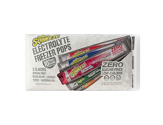 Sqwincher Zero Sugar Hydration Bundle - Qwik Stiks (Pack of 50) + Sqweeze Freezer Pops (50 Total)