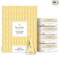 Tea Forte White Ginger Pear Premium Organic Caffeinated White Tea Blend Event Box Bulk Pack 40 Count 10 per tray Individually Wrapped Handcrafted Pyramid Infusers