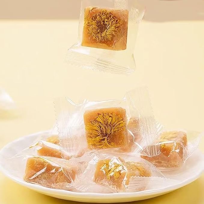 Dried Chrysanthemum Flowers Rock Sugar Tea 10.58 oz Chrysanthemum Honey Flower Tea Sugar