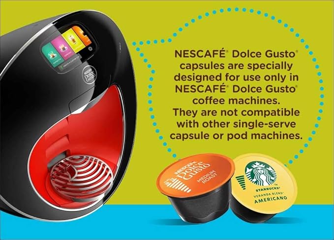 Starbucks Coffee by Nescafe Dolce Gusto Starbucks Caramel Macchiato Coffee Pods 12 capsules Pack of 3 (Packaging May Vary)