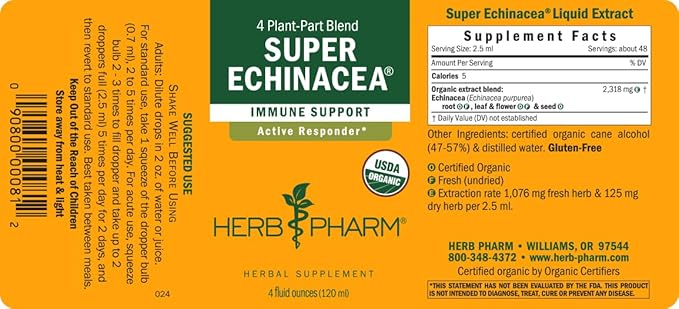 Herb Pharm Super Echinacea 4 Ounce