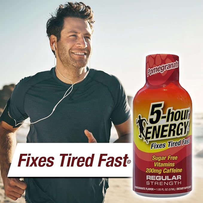 5-hour ENERGY Regular Strength Energy Shot Pomegranate Flavor 1.93oz 20-Pack - Sugar Free