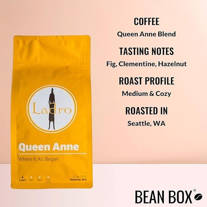 Bean Box Sampler - Roasted by Ladro Roasting 3-Pack Freshly Ground Coffee Gourmet Coffee