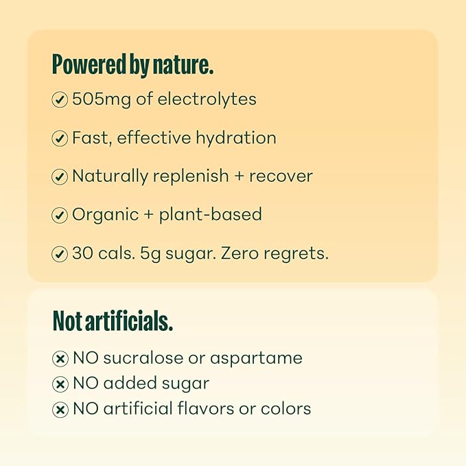NOOMA - Hydrating Sports Drink - Electrolyte Drink with Organic Coconut Water - Organic &amp No Added Sugars - Rapid Hydration - 30 Calories &amp 505mg Electrolytes - Lemonade - 12 Pack (16.9oz each