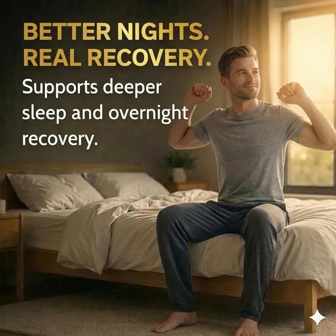 Sleep Aid Without Melatonin- Deep Sleep Supplement with KSM-66® Ashwagandha and Magnesium Glycinate for Nighttime Relaxation Recovery &amp Restful Sleep- with L-Theanine Zinc &amp Vitamin D3 (30 S