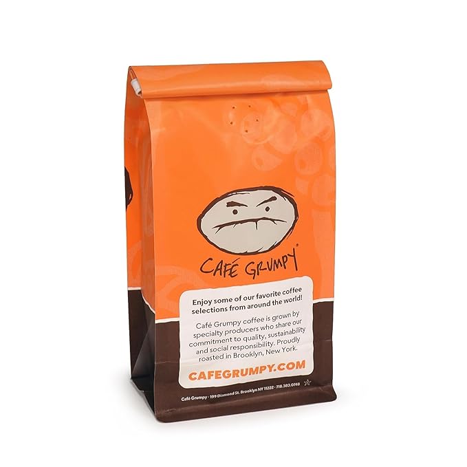 Café Grumpy Ethiopia Medium Roast Coffee Organic Single Origin French Press Grind Premium Fine Grind for Pour Over &amp Cold Brew Espresso 12oz