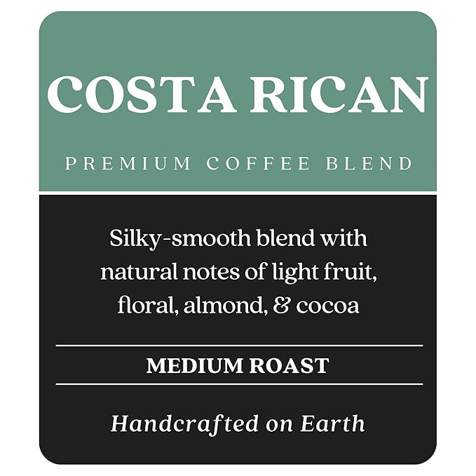 Copper Moon Single Serve Coffee Pods For Keurig K-Cup Brewers Medium Roast Costa Rican Blend 80 Count