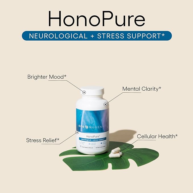 EcoNugenics – HonoPure – 120 Capsules | Professionally Formulated with 98% Pure Honokiol | Supports Cellular Neurological &amp Cognitive Health | Safe Effective &amp Highly Regarded Antioxidant