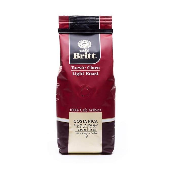 Café Britt® - Costa Rican Blends Mixed Bundle Coffee (12 oz.) (3-Pack) - Whole Bean Arabica Coffee Kosher Gluten Free 100% Gourmet &amp Light Medium Dark &amp Dark Roast