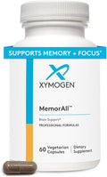 XYMOGEN MemorAll - Brain Support Supplement - Vitamins + Botanicals That Support Cognitive Function and Healthy Memory - Folate Ginkgo NAC Phosphatidylserine B12 B6 Huperzine A (60 Capsules)