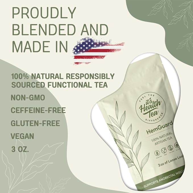 HemGuard – Soothing Herbal Tea Blend | Caffeine-Free Botanical Infusion | 35 Tea Bags