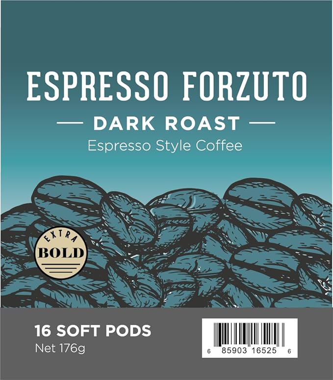 Wolfgang Puck Coffee Espresso Forzuto 9.5 Gram Soft Pods 18-Count (Pack of 3)