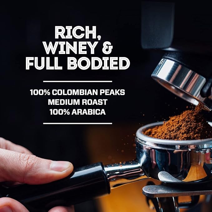 Eight O'Clock Coffee 100% Colombian Peaks Ground Coffee 40 Ounce Rich Winey &amp Full Bodied