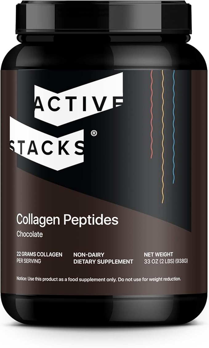 Collagen Peptides Protein Powder Chocolate - Supports Healthy Hair Skin Bones and Joints for Men and Women - Easy-to-Mix Type 1 &amp 3 Hydrolyzed Collagen from Grass-Fed Beef 2 Pound