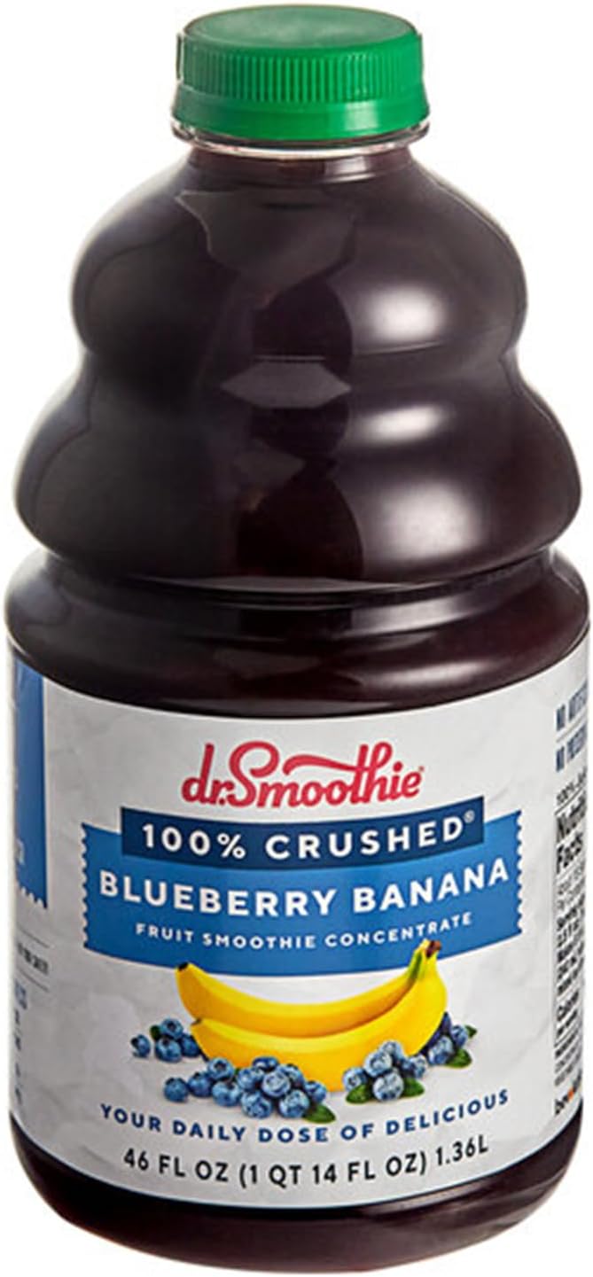 100% Crushed Blueberry Banana Fruit Smoothie Mix 46 fl. oz. WS-103DR100BLBA-NPF