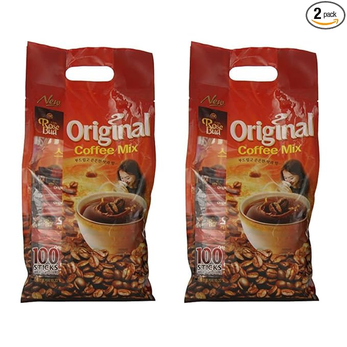 Rosebud Original Coffee Mix (12g x 100 Sticks) - Pack of 2