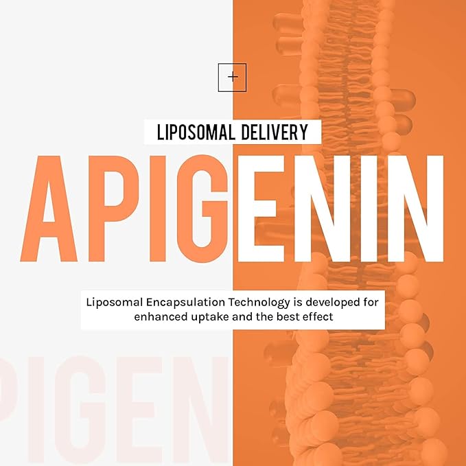 Liposomal apigenin 500mg Softgels - Optimal Apigenin Supplement with Fisetin Quercetin and Theaflavins - 4 Month Supply