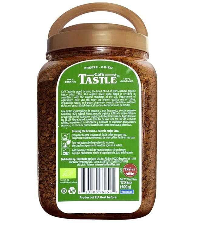 Cafe Tastlé 100% Organic Instant Coffee 17.85 Ounce