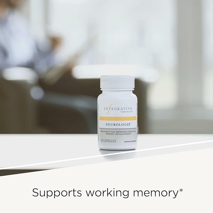 Integrative Therapeutics Neurologix - with Saffron and CDP-Choline - Nootropic Supplement for Brain Health*- Focus* - Memory Support* - Vegan Gluten-Free &amp Dairy-Free - 120 Capsules (60 Servings)