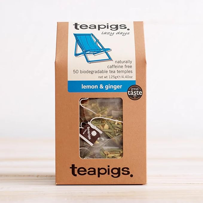 Teapigs Lemon &amp Ginger Tea 50 Templess