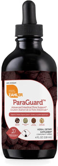 Zahler - ParaGuard Liquid Drops - Gut Health Supplement - Formula has Wormwood Garlic Bulb Pumpkin Seed Clove &amp More - Natural Support for Humans - Certified Kosher (4 Oz) (4 oz. Drop)