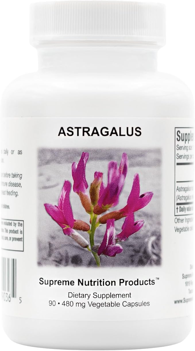 Supreme Nutrition Astragalus Supreme 90 Pure Huang Qi Vegetarian Capsules