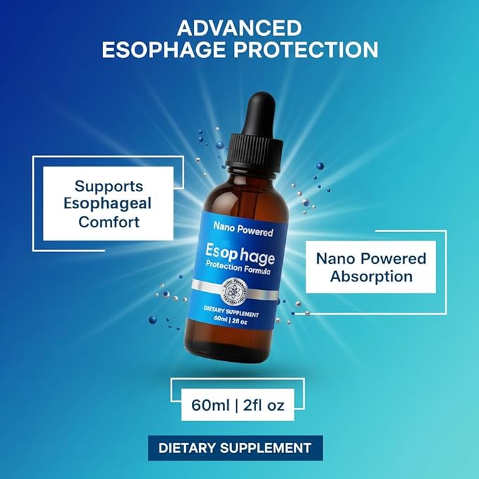 Nano Powered Esophageal DropsSoothes Digestive Discomfort &amp Supports a Healthy Throat and Stomach Environment