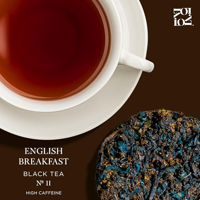 iLOLA 2-pack Loose Leaf Tea Discs English Breakfast No. 11 | Oprah’s Favorite Things 2022 | Robust Blend of Assam Ceylon and Kenya Black Tea | High Caffeine | No Tea Bag Needed | 14 Individual Discs