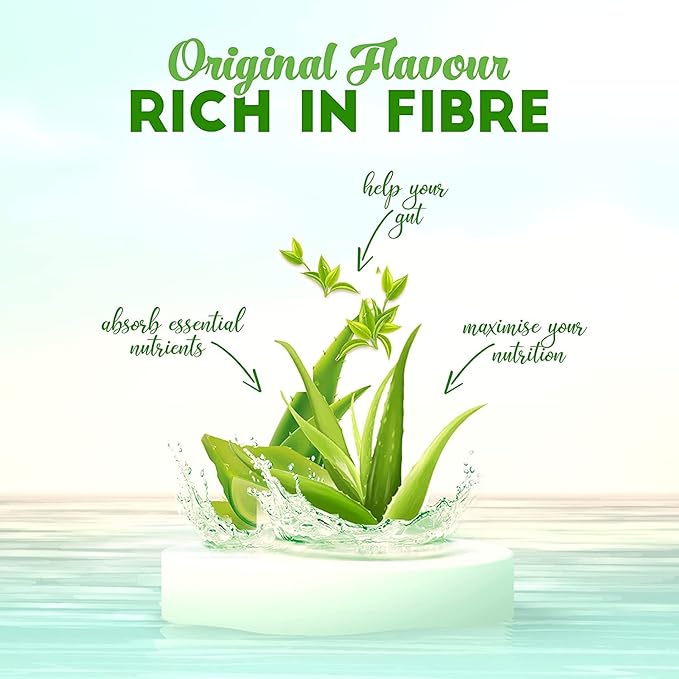 GARDEN OF NUTRITION Herbal and Ayurvedic Aloe Vera Juice | Original Flavour | Rich in Fiber | Natural Juice for Skin Care | No Added Sugar (500ml) PACK OF 1