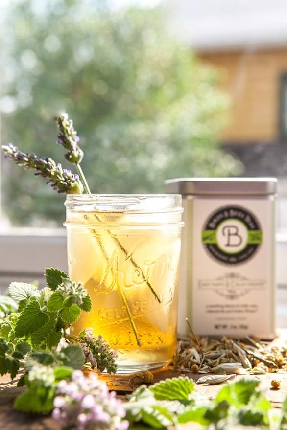 Birds &amp Bees Teas - Bedtime Tea for Easy Naps &amp Calm Nights Pregnancy Tea and Organic Loose Leaf Blend for the Family 30 Servings 2.0 oz