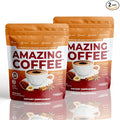 Superfoods Company | Amazing Coffee - Instant Coffee| Mushrooms Superfoods - Hazelnut French Roast - Gluten Free Non-GMO Sugar Free Vegan Keto Friendly [60 Servings]