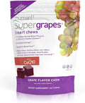 HumanN SuperGrapes Chews Supplement – 100mg CoQ10 and Grape Seed Extract – from The Makers of SuperBeets - Grape Flavor 60 Count