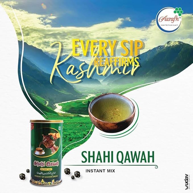 Sattie Dharma Aarafh Shahi Kashmiri Qawah (Kahwa) Tea 500g (250 GMx2) Combo…