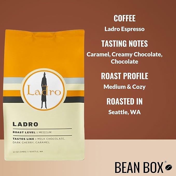 Bean Box Sampler - Roasted by Ladro Roasting 2-Pack Freshly Ground Coffee Gourmet Coffee