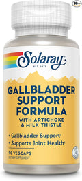 SOLARAY Gallbladder Support Formula | Healthy Gallbladder &amp Liver Support | 30 Servings | 90 VegCaps