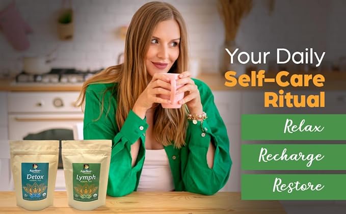 AyurBest Lymph Herbal Tea USDA Certified Organic Net Wt. 8 oz (227g) Loose Tea