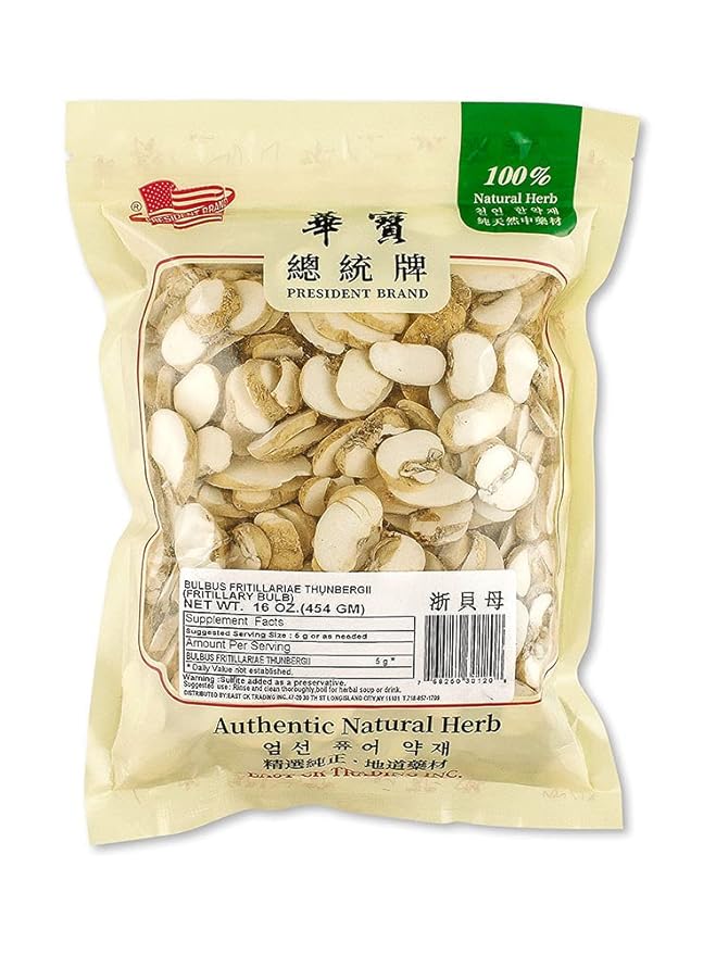 BULBUS FRITILLARIAE THUNBERGLL(FRITILLARY BULB 16OZ 浙贝母