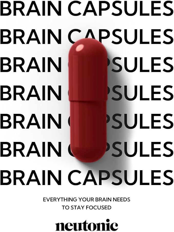 Neutonic Nootropic Brain Supplement | 1 Month Supply 90 Capsules | for Men and Women | Support Memory Mental Clarity Cognitive Function | Boost Focus Energy Brain Health