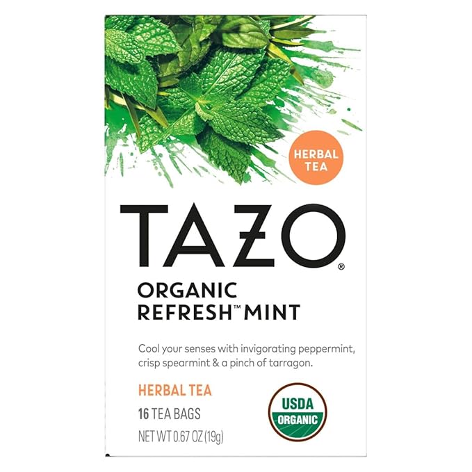 TAZO Herbal Tea Tea Bags Mint Chamomile Organic Dream Wild Sweet Orange (Unsweetened) &amp Passion (1ea) (Variety Pack)