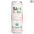 Sati Slim Organic Watermelon Soda - Adaptogenic Beverage with Lions Mane Green Coffee Bean &amp Acerola Vitamin C | Zero Calories Zero Sugar 12-Pack Case (12 Pack of 12 Ounce Cans Watermelon)