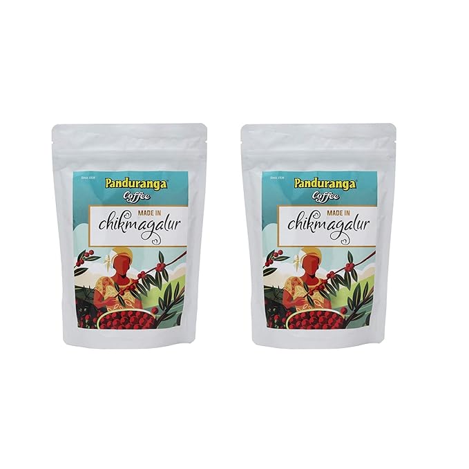 Panduranga Coffee | Made in Chikmagalur | Single Origin Specialty Coffee | 80% Coffee &amp 20% Chicory- 500grams (Pack of 1)