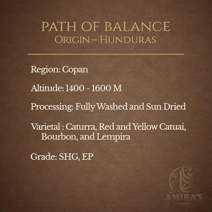 Path of Balance – Honduras Medium Roast Mushroom Coffee | Single-Origin Arabica + 3-Mushroom Functional Blend | Smooth Bright Centered Energy | Small-Batch Fresh Roasted