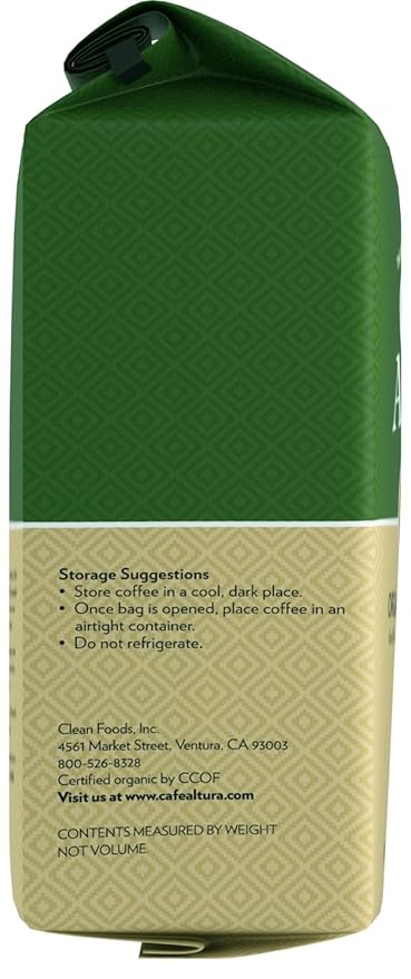 Café Altura French Roast Organic Ground Coffee 10 oz Bag (Pack of 3)