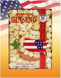 Hsu's SKU 0126LL-8 American Ginseng Slices – 100% Wisconsin American Mixed Large &amp Medium Slices 8 oz Box