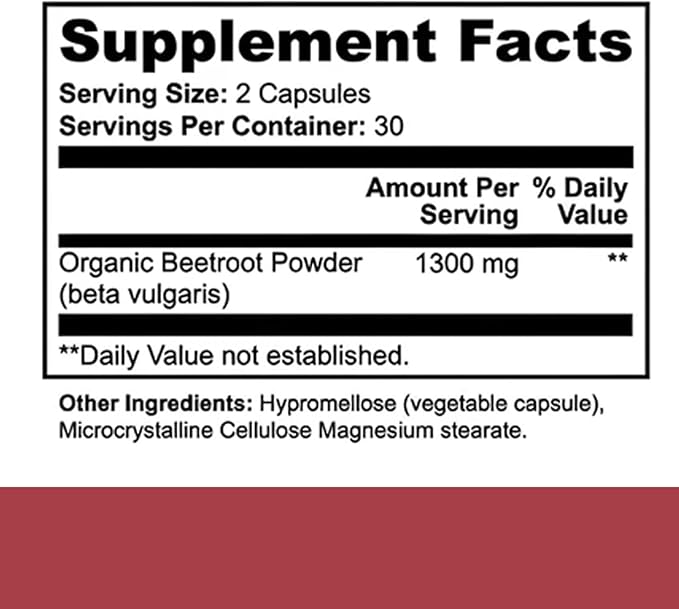 Morvyn Lemeli Beetroot 1300mgPure Non-GMO &amp Gluten Free Beet Root Supplement- 60 Capsules