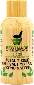 Bestmade Total Tissue Cell Salt Mineral Combination BIO28 Lactose-Free - Helps Body Absorb Nutrients Increases Energy Levels Improves Sleep Patterns and Restores Vitality Vegan 350 Pellets