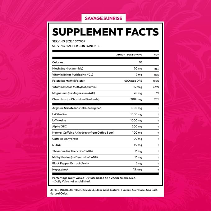 BLK FLG Energy Drink Mix – Strawberry Watermelon - Healthy Coffee Alternative with Natural Caffeine &amp Nootropics – Focus &amp Clean Energy Supplement – Sugar Free – 15 On-The-Go Stick Packs