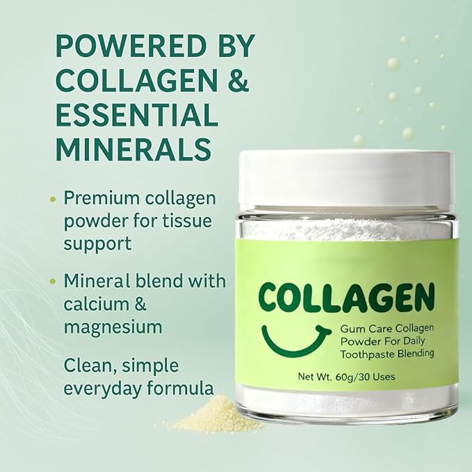 Collagen Strengthening Collagen Powder Collagen Powder for Gums Daily Gum-Line &amp Enamel Support Formula for Brighter Smile Reduced Sensitivity &amp Healthier Gums (2)