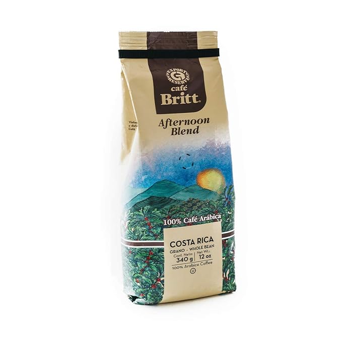 Café Britt® - Costa Rican Afternoon Blend Coffee (12 oz.) (3-Pack) - Ground Arabica Coffee Kosher Gluten Free 100% Gourmet &amp Medium Roast